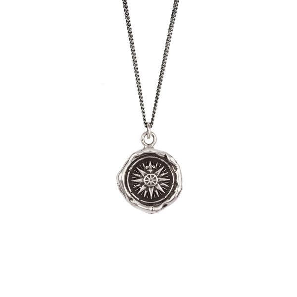 Silver Direction Pyrrha Talisman Necklace