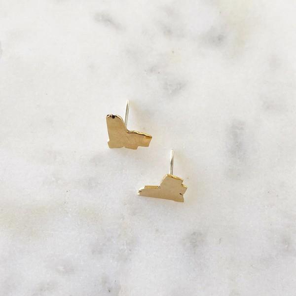 Brass Ottawa Earrings | Jewellery | boogie + birdie