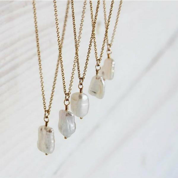 Gold Pearl Necklace | Katye Landry Designs | Shop a selection of local jewellery at boogie + birdie
