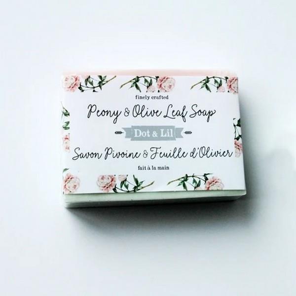 Peony + Olive Leaf Bar Soap | Dot & Lil | boogie + birdie