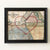 Ottawa Large Heart Map - Brown Frame