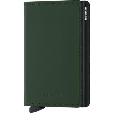 Matte Green-Black Slimwallet | boogie + birdie