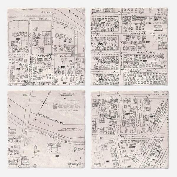 Old Ottawa South Maps Coaster Set | Versatile | boogie + birdie