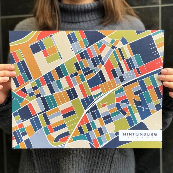 Hintonburg Map Print | Heirloom Island | boogie + birdie