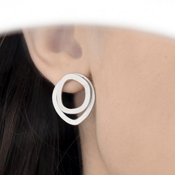 Silver Echo Ear Jackets
