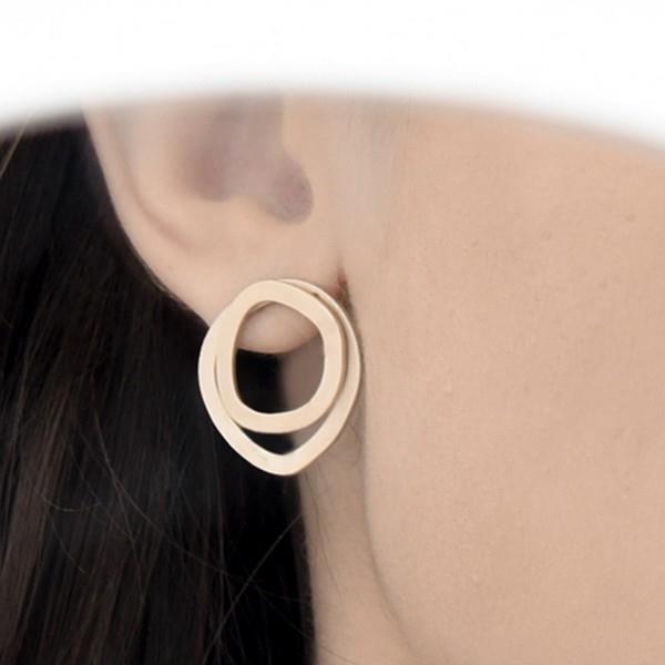 Gold Echo Ear Jackets