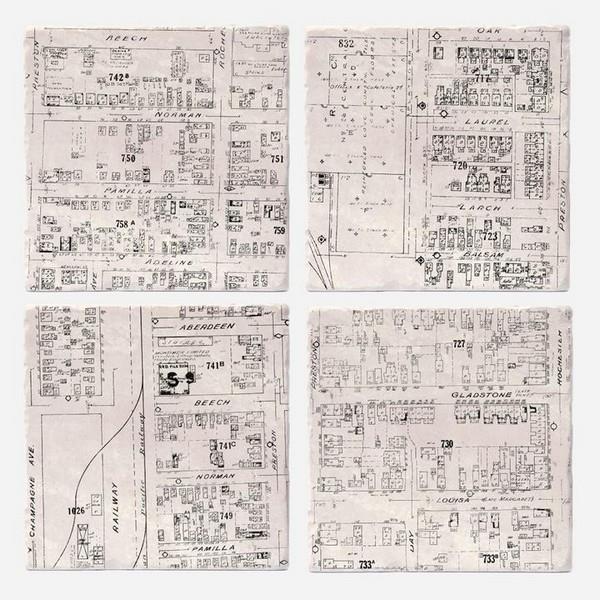 Little Italy Maps Coaster Set | Home | boogie + birdie

