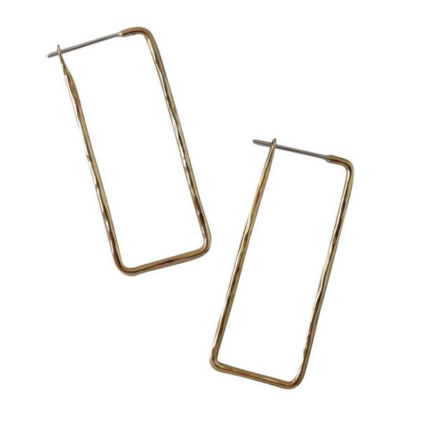 Lissa Bowie Rectangle Hoop Earrings