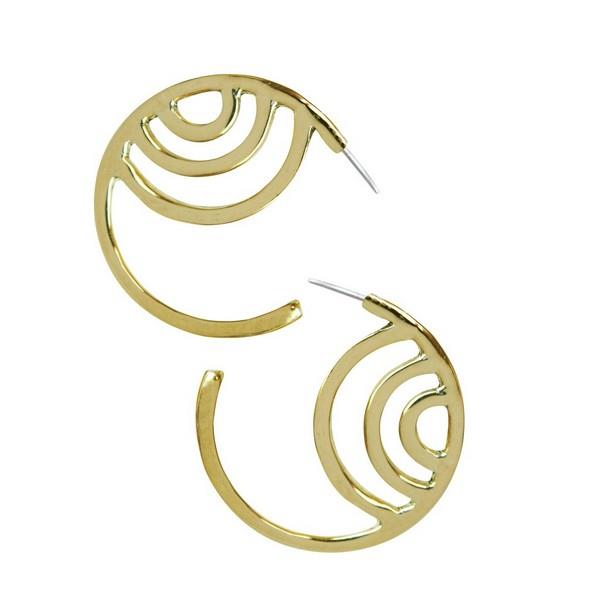 Small Lissa Bowie Rainbow Hoop Earrings