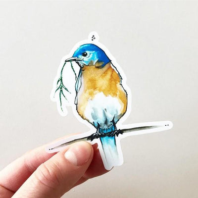 Blue Bird Sticker | Kelly Dixon | boogie + birdie