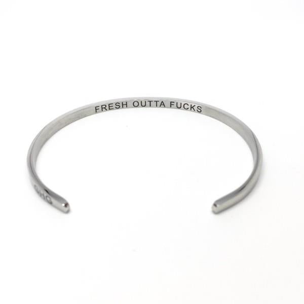Fresh Outta F*cks Bangle | boogie + birdie | Glasshouse Goods
