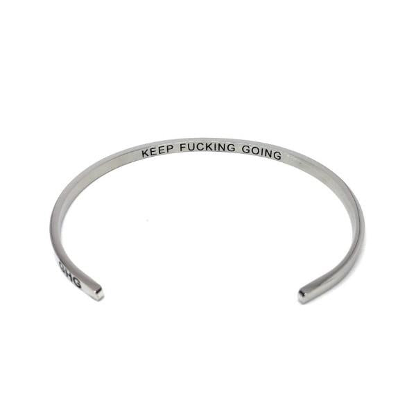 Keep F*cking Going Bangle | Glasshouse Goods | boogie + birdie