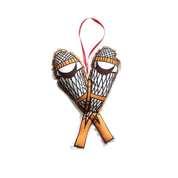Snow Shoes Ornament | Creationz by Catherine | boogie + birdie