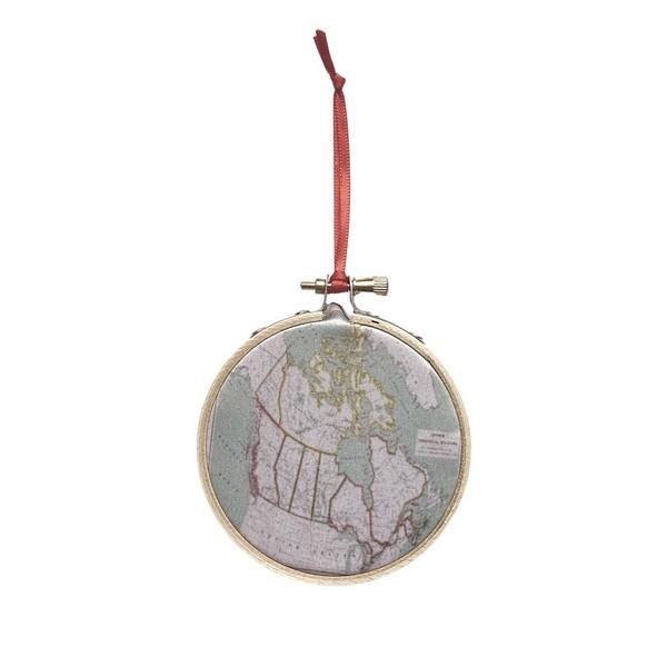 Canada Map Ornament | Shop ornaments at boogie + birdie in Ottawa.