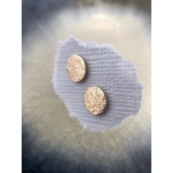 Gold Open Fire Sun Studs