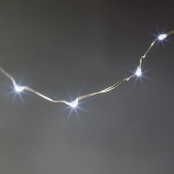 Silver Droplet LED Light String | boogie + birdie