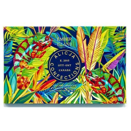Ember Island Chili Dark Chocolate Postcard Bar | Alicja Confections | boogie + birdie