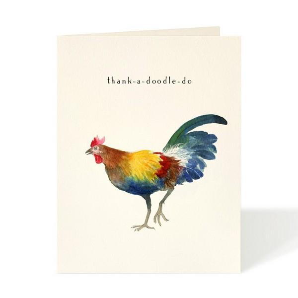 Rooster Thank You Card - Felix Doolittle - boogie + birdie