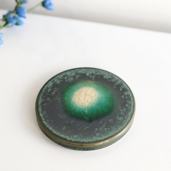 Emerald Stoneware Trivet/Coaster