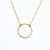 Gold Mini Circle Necklace | Katye Landry | boogie + birdie
