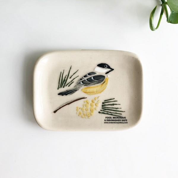 Chickadee Soap Dish | Susan Robertson Pottery | boogie + birdie