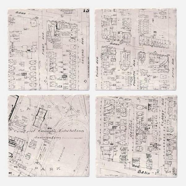 Glebe Maps Coaster Set | Versatile | boogie + birdie