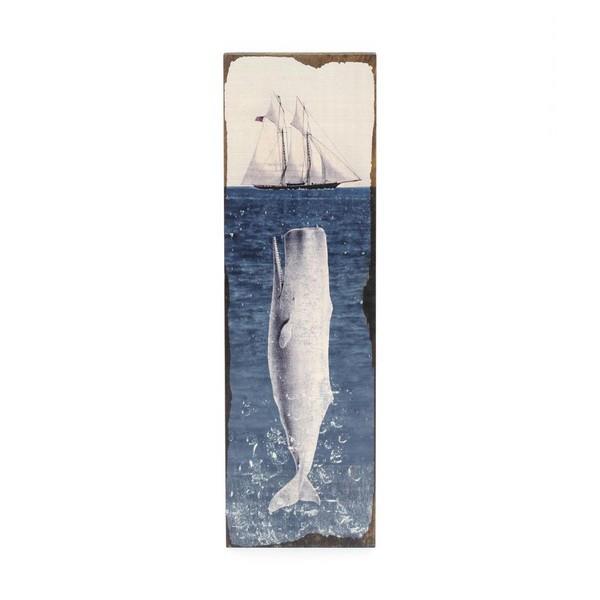 Moby Dick Small Wood Art