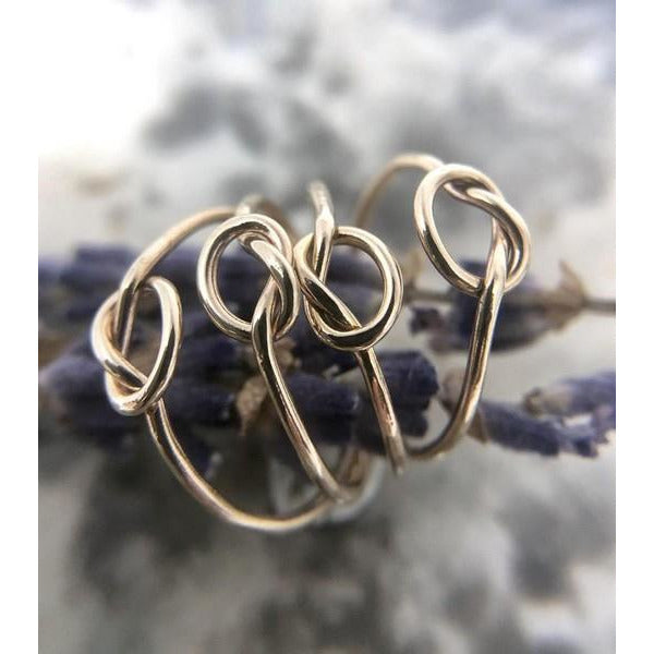Gold Open Fire Knot Ring