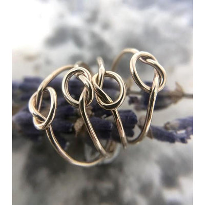 Gold Open Fire Knot Ring