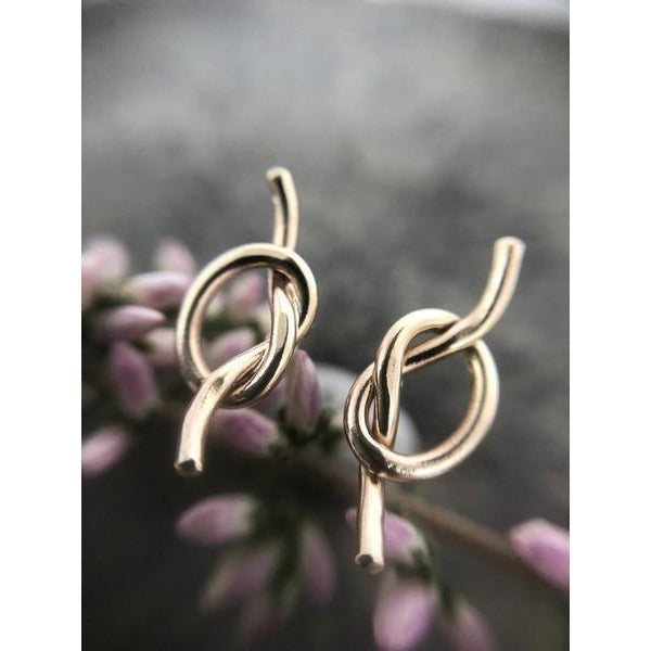 Gold Open Fire Knot Studs | Open Fire | boogie + birdie