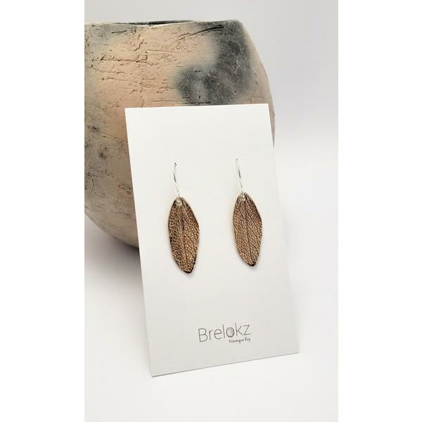 Bronze Sage Dangle Earrings | Brelokz | boogie + birdie