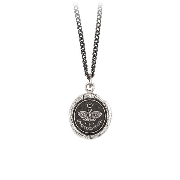Silver Seek the Light Talisman Necklace