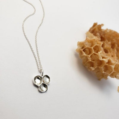 Silver Honeycomb Necklace | Brelokz | boogie + birdie