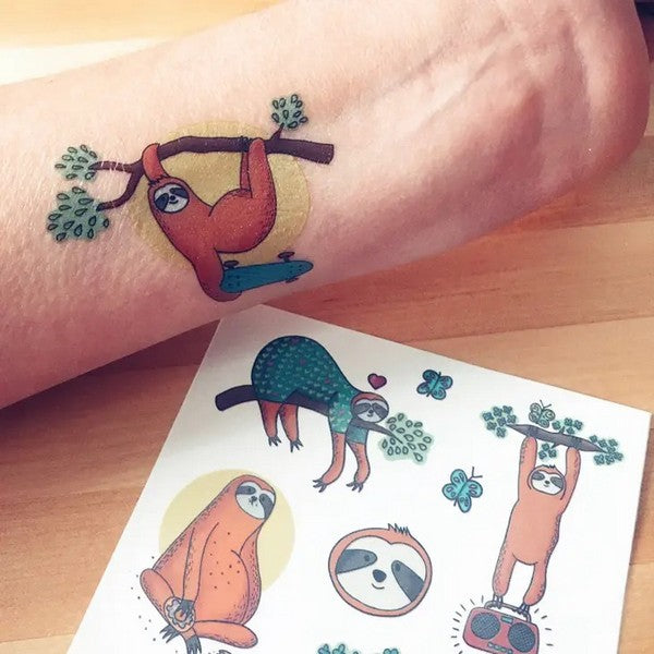The Sloths Temporary Tattoos | Shop temporary tattoos at boogie + birdie in Ottawa.