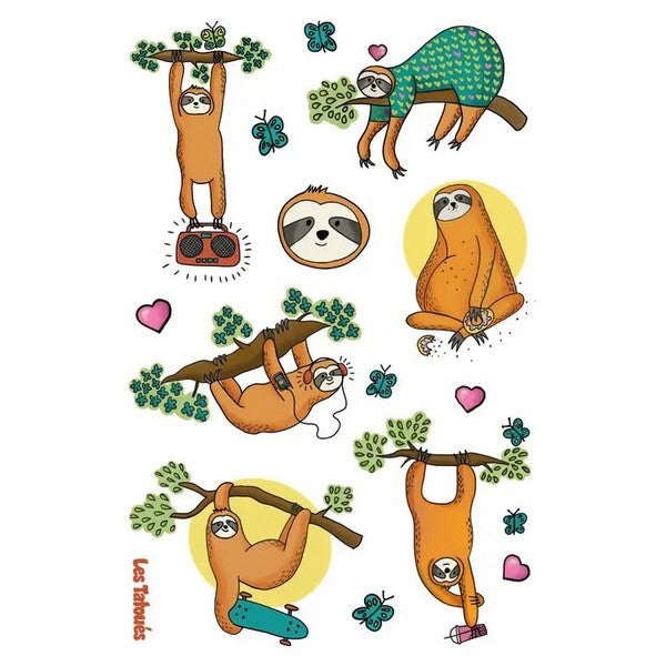 The Sloths Temporary Tattoos | Shop temporary tattoos at boogie + birdie in Ottawa.