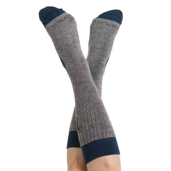 Denim Hiker Alpaca Socks