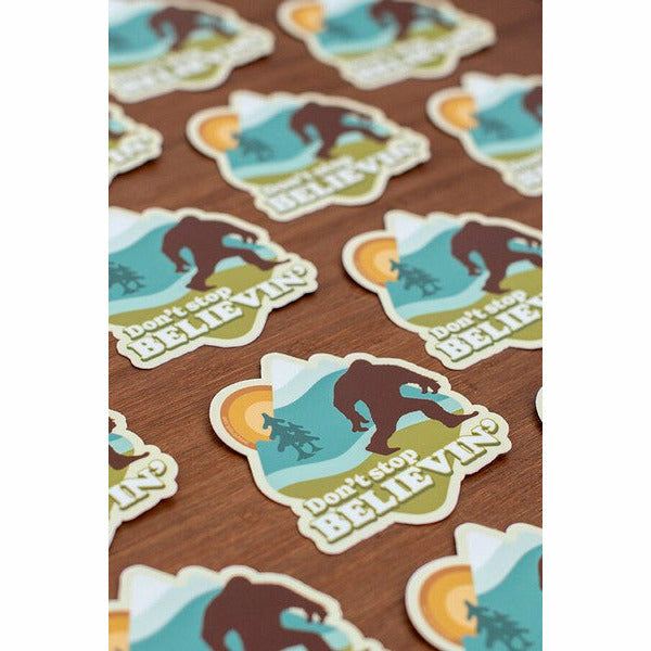 Believin' Bigfoot Sticker | Shop stickers and other stationery at boogie + birdie