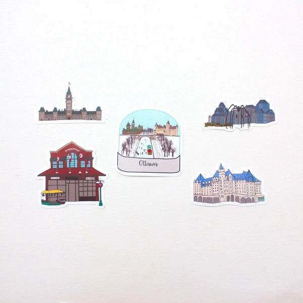 Ottawa Sticker Pack of 5 | Creationz by Catherine | boogie + birdie