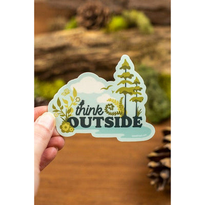 Think Outside Sticker | Shop stickers and other stationery at boogie + birdie