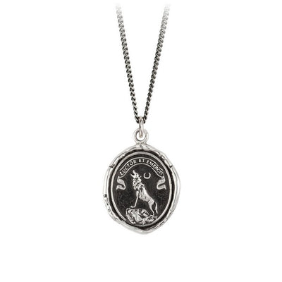Silver Struggle & Emerge Talisman Necklace