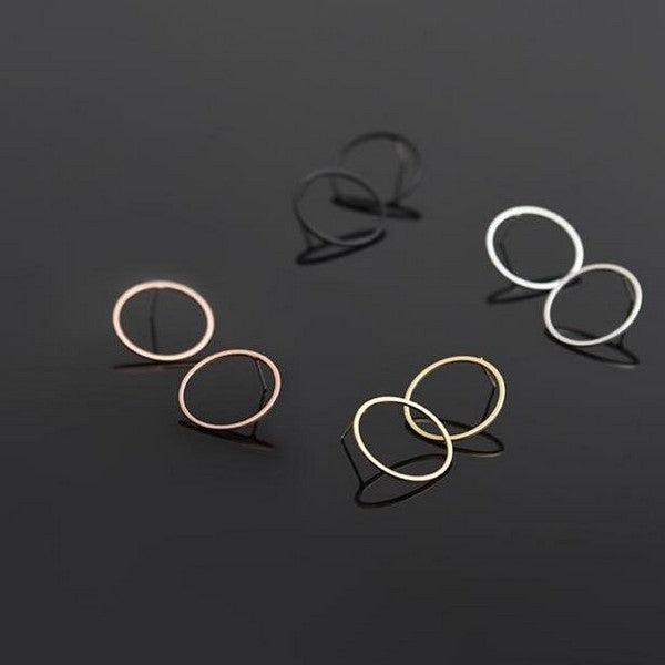Gold Haloes Stud Earrings