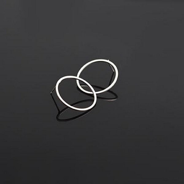 Silver Haloes Stud Earrings