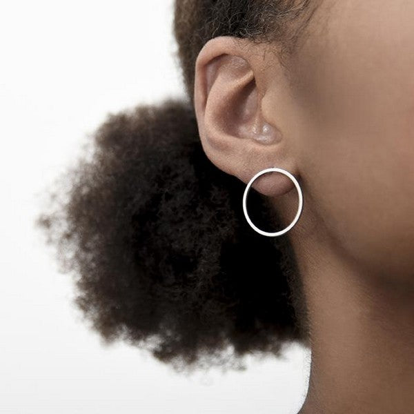 Silver Haloes Stud Earrings