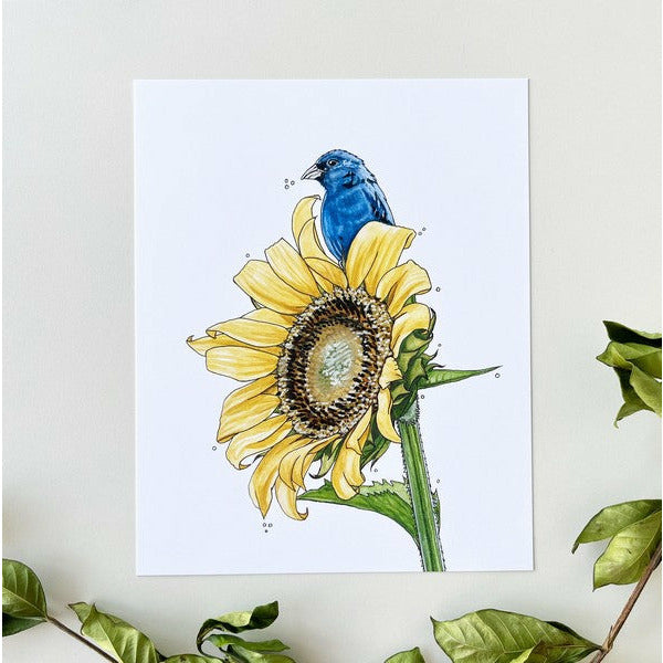 Sunflower for Ukraine Art Print