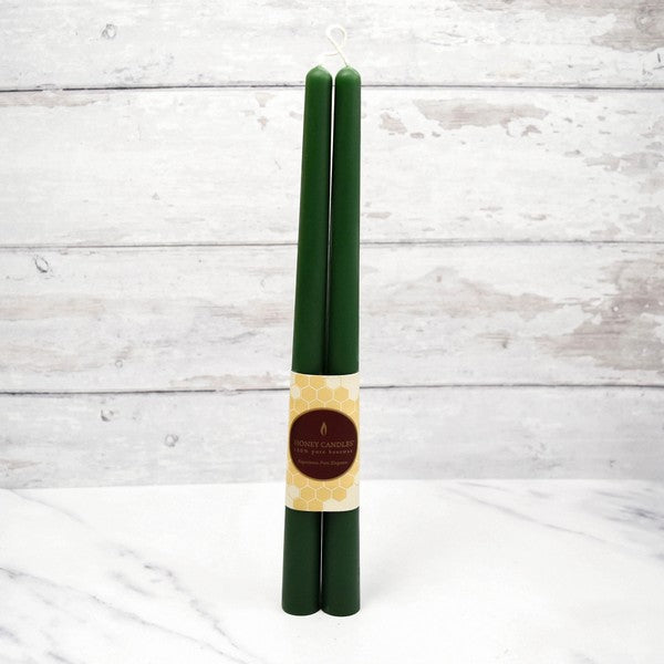 Forest Green Beeswax Taper Candles | Honey Candles | Shop a selection of candles and home fragrance at boogie + birdie 