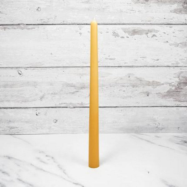 Natural 12" Taper Beeswax Candle | Honey Candles | boogie + birdie