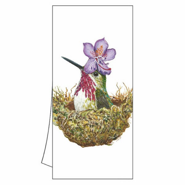 Pat the Hummingbird Tea Towel
