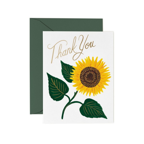 Sunflower Thank You Card