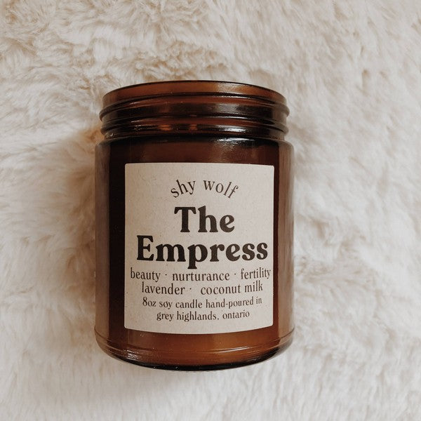 The Empress Tarot Candle | Shy Wolf Candles | boogie + birdie