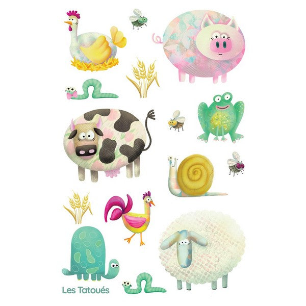 The Little Farm Temporary Tattoos | Shop Les Tatoués at boogie + birdie in Ottawa.